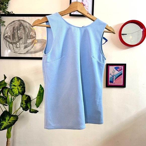 Formal sky blue shirt for office- can be worn reversible - Picture 2 of 3